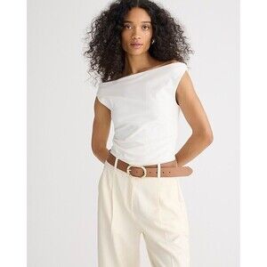 J.Crew Off-the-shoulder tank top in stretch cotton blend New Size XS